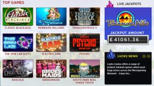 lucks casino games