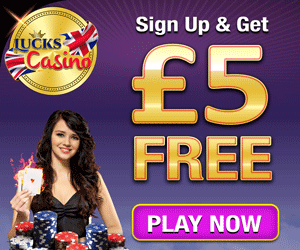 Earn Up To £500 Lucks Casino Welcome Bonus