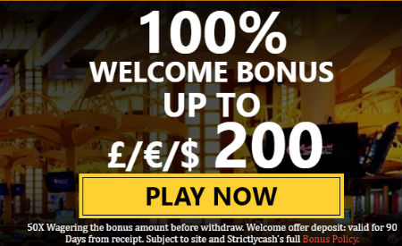 Nab £200 Casino Deposit Bonus