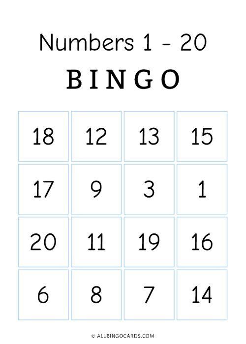 Bingo Numbers